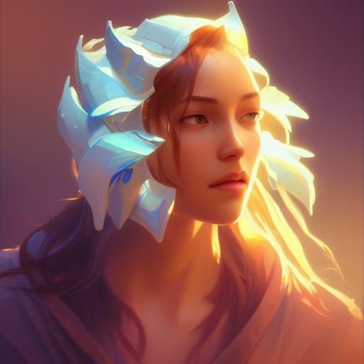 Detailed Avatar Portrait in Digital Art Style