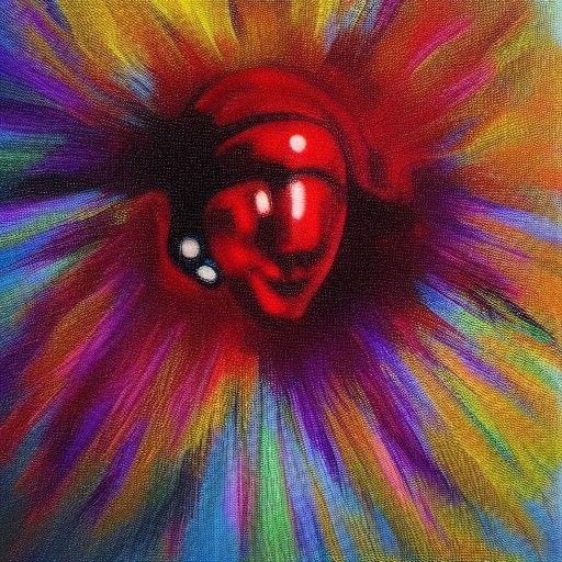 Abstract AI-Generated Art: Reflection on Intelligence