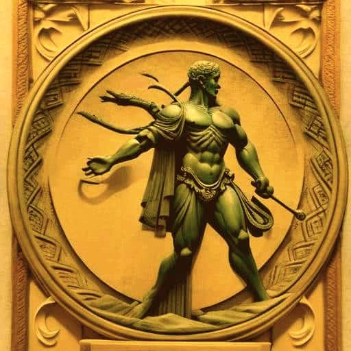 Representation of the Roman God Janus