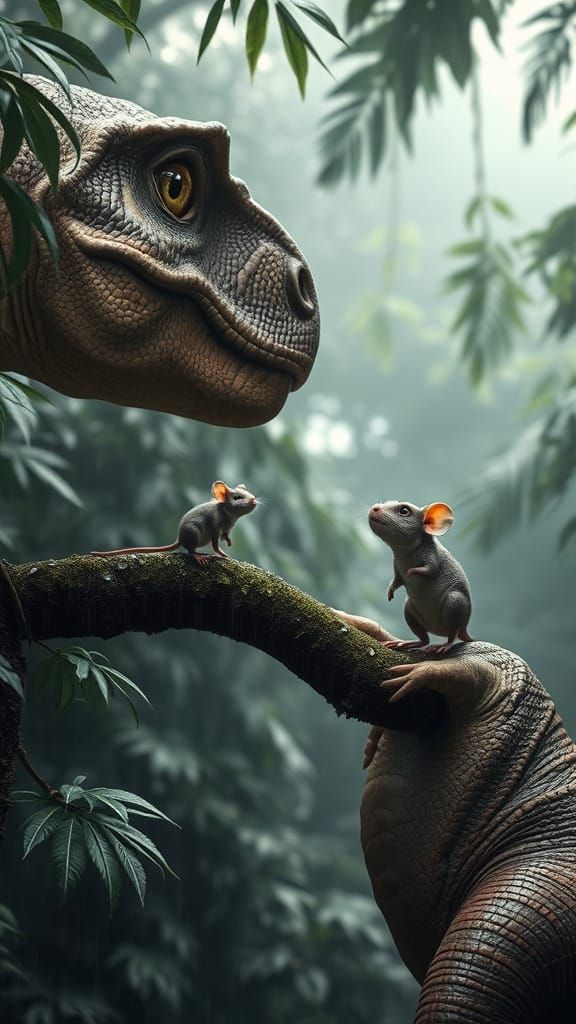 Hyper-Realistic Tyrannosaurus Rex in Jungle Ambush