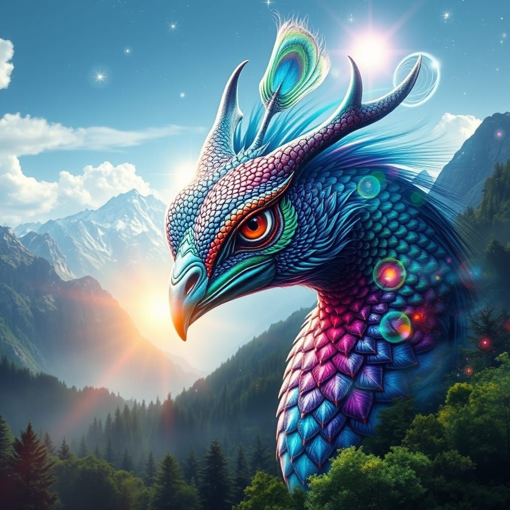 Dragon-Peacock Hybrid in Cosmic Landscape