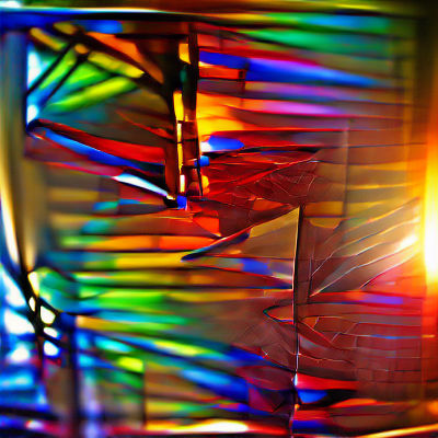Colorful Geometric Prism Abstract
