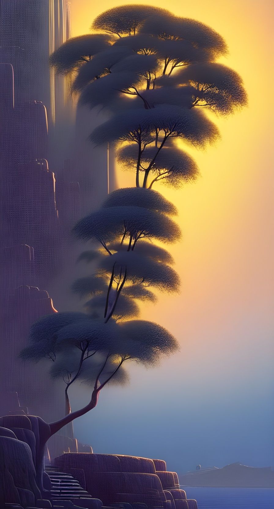 Towering Aesthetic Expressionism Inspired by Luminism