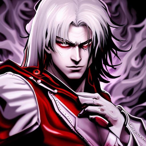 Hyperrealistic Portrait of Alucard from Castlevania