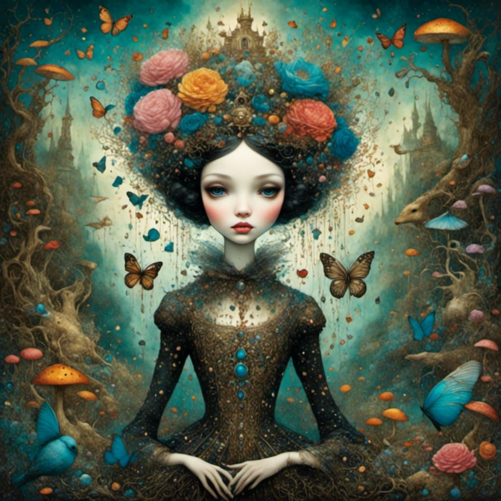 Goddess and King in Enchanted Forest