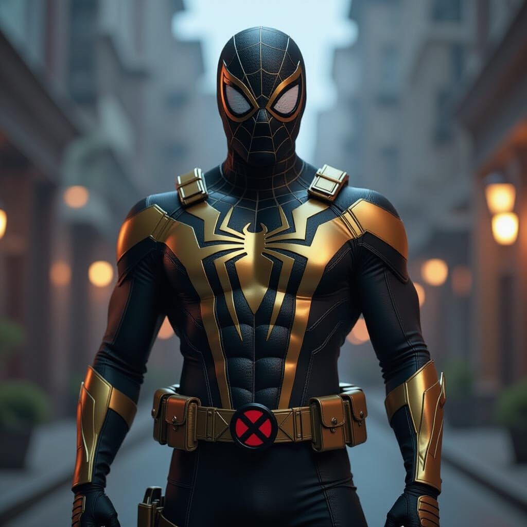 Spider-Man as X-Men Hero: Cinematic Film Still