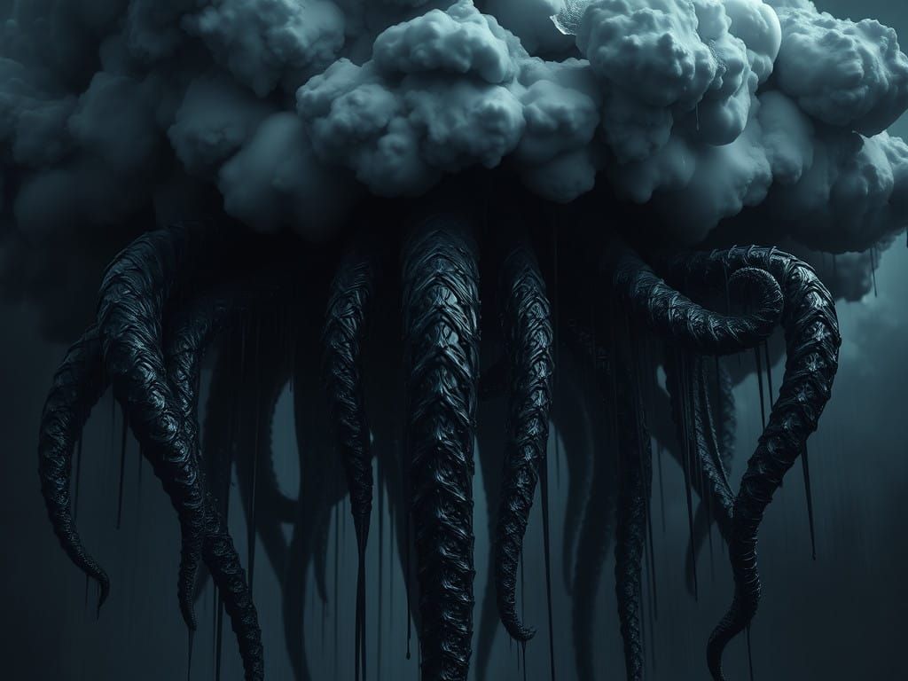 Dark Tentacles Descend in Triadic Hues