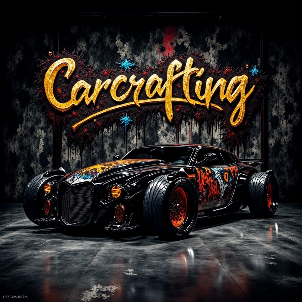High-Octane Automotive Art in Photorealistic Style