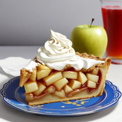 Apple Pie Slice in Anime Art Style