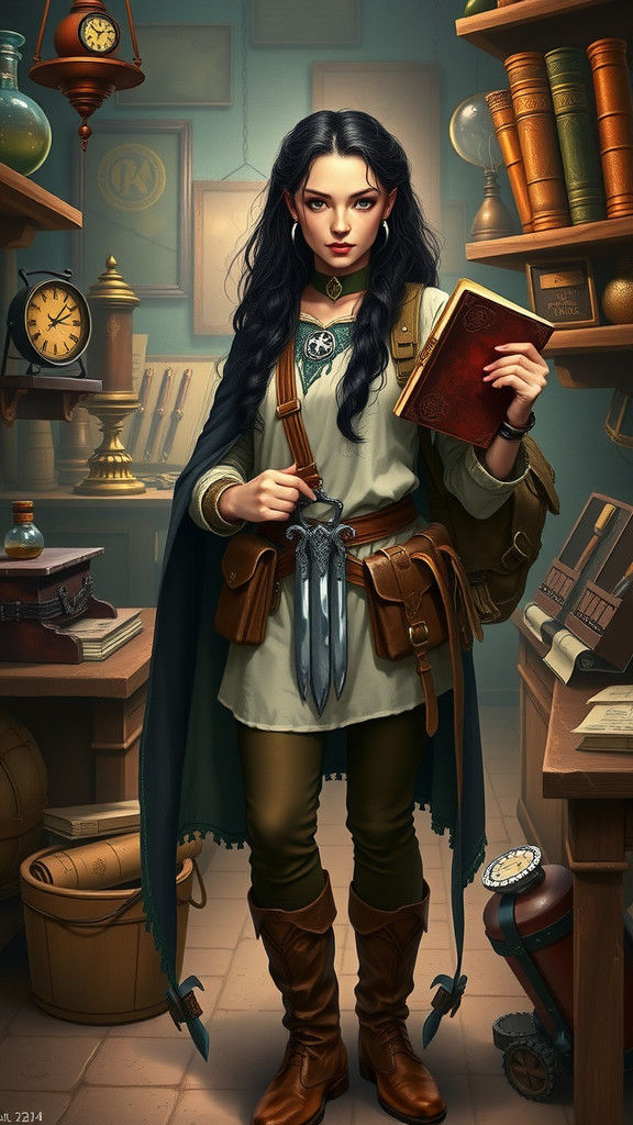 High Elf Professor in a Mystical Laboratory