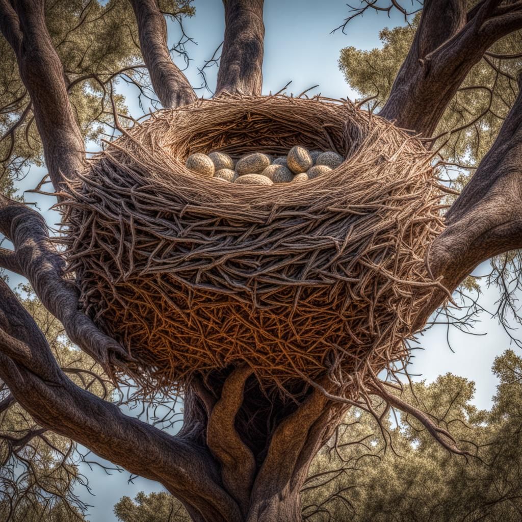 Hyperrealistic Harpy Nest in 8k Resolution