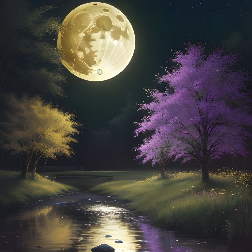 Glistening Ethereal Flowers in Golden Light