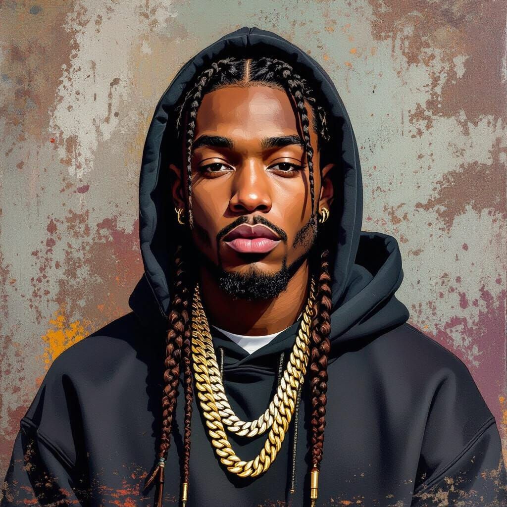 Confident Young Man Portrait in Vibrant Urban Style