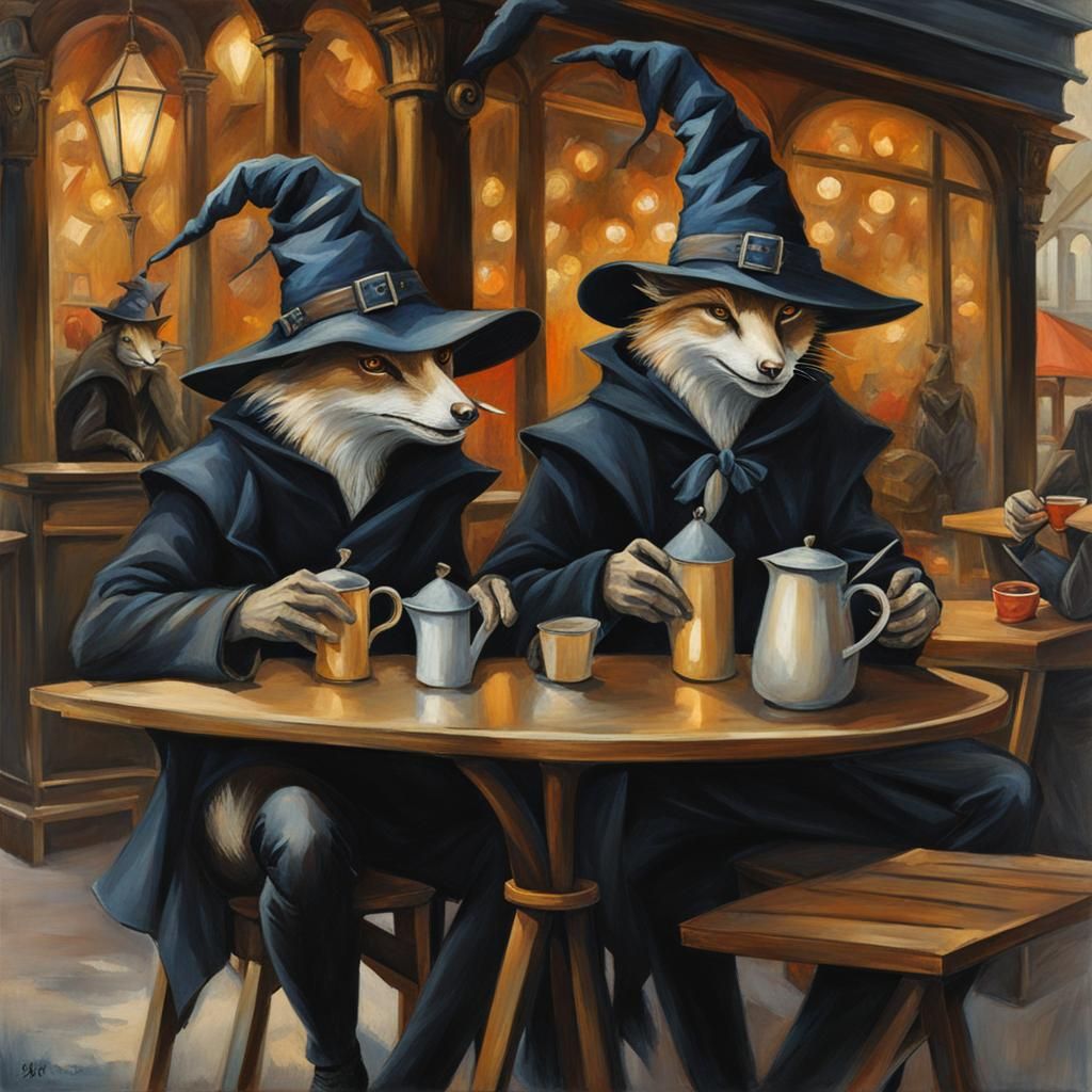 Fox Mages on Vacation 240218B