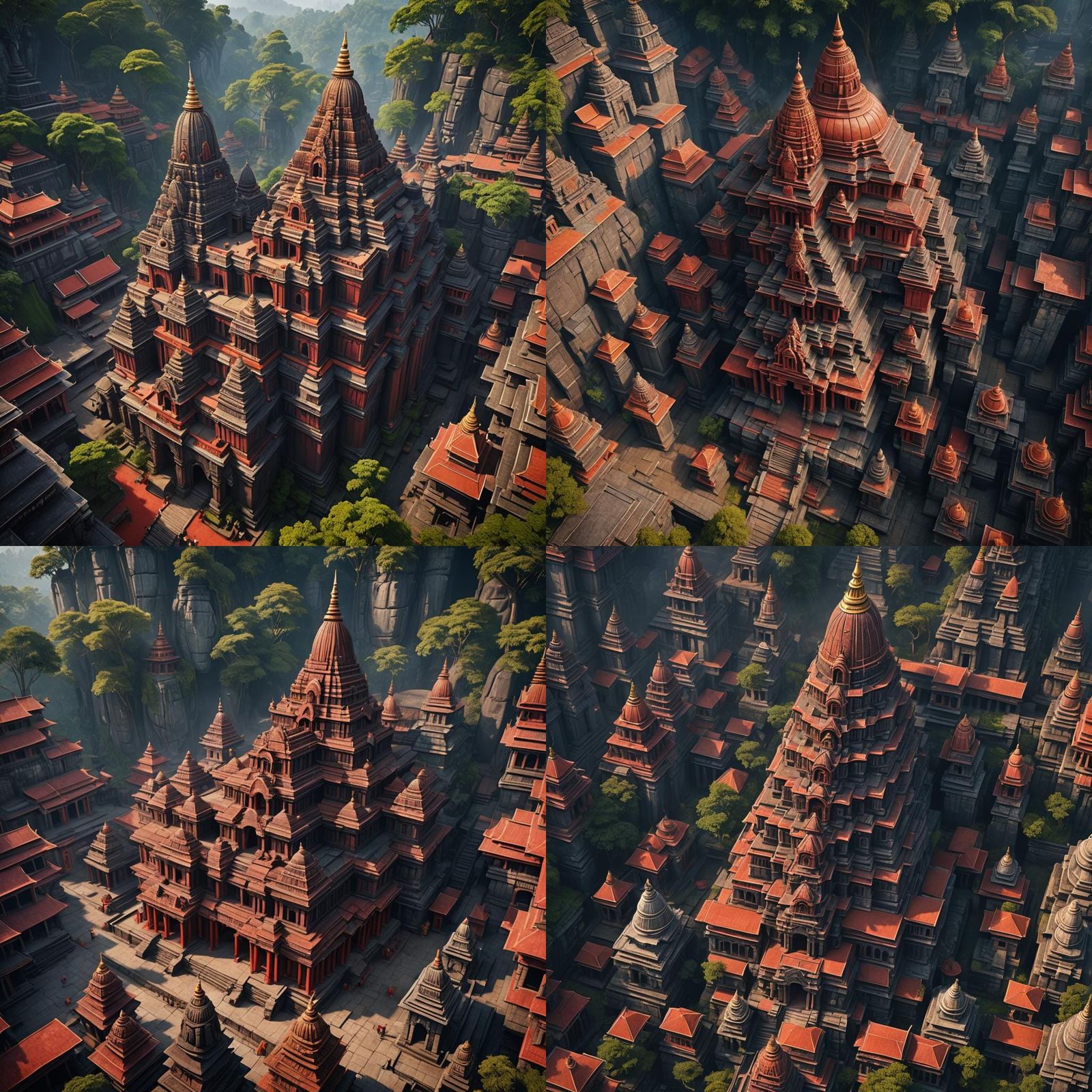 Kamakhya Temple Assam: Detailed Matte Painting