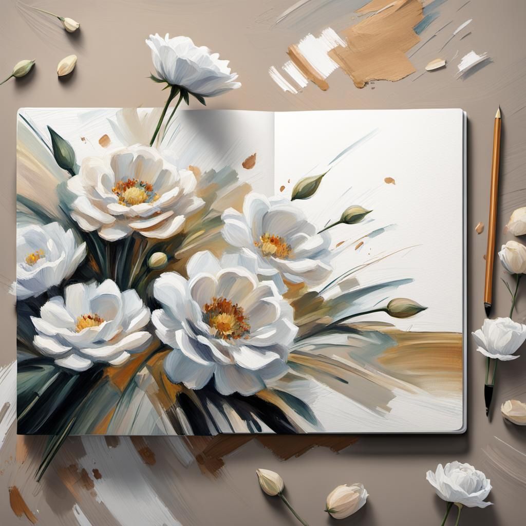 Floral Still Life in Impressionist Style