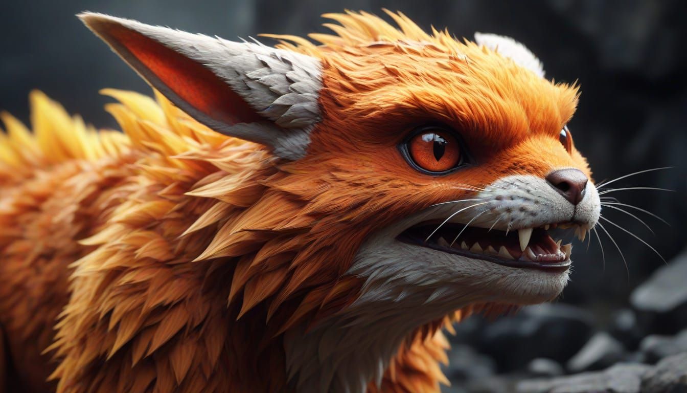 Cyberpunk Pikachu Hybrid Ignites Volcanic Fury