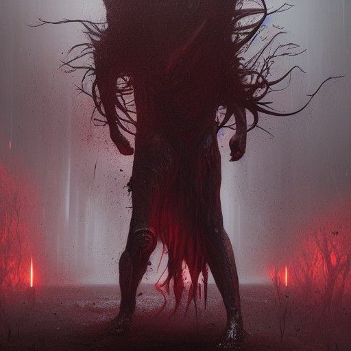 Grief-Fueled Transformation: A Demonic Hyperrealistic Horror