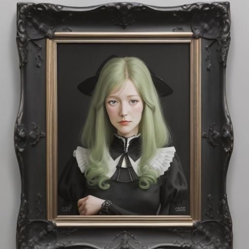 Surreal 1970s Hostess Portrait in Salvador Dali Style