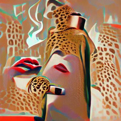 Cheetah Print Glamour: A Study in Desire