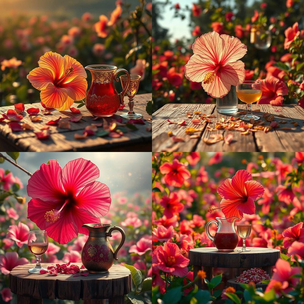 Hibiscus Bloom in Golden Glory