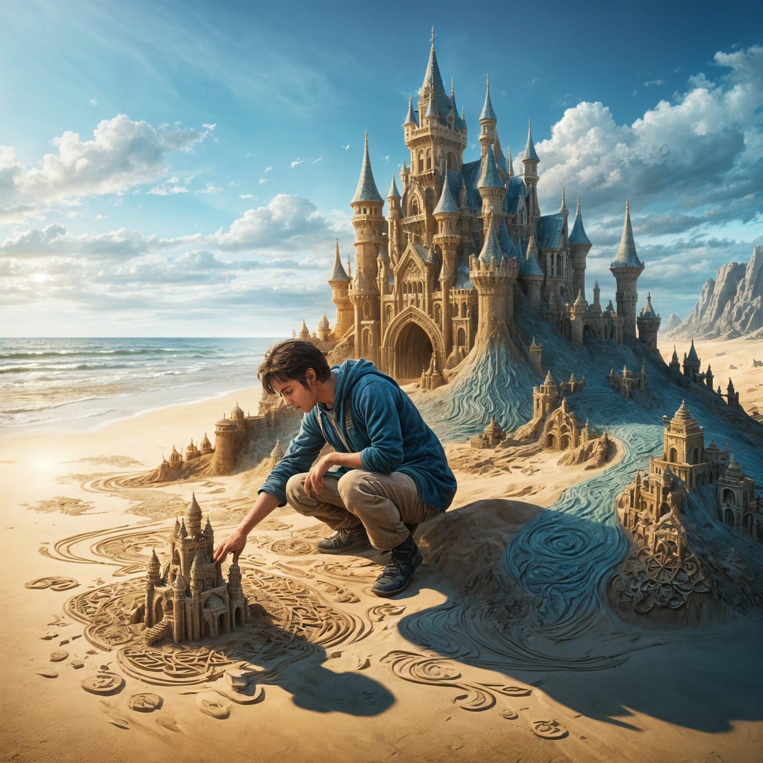 Elaborate Sandcastles: Fantasy Concept Art