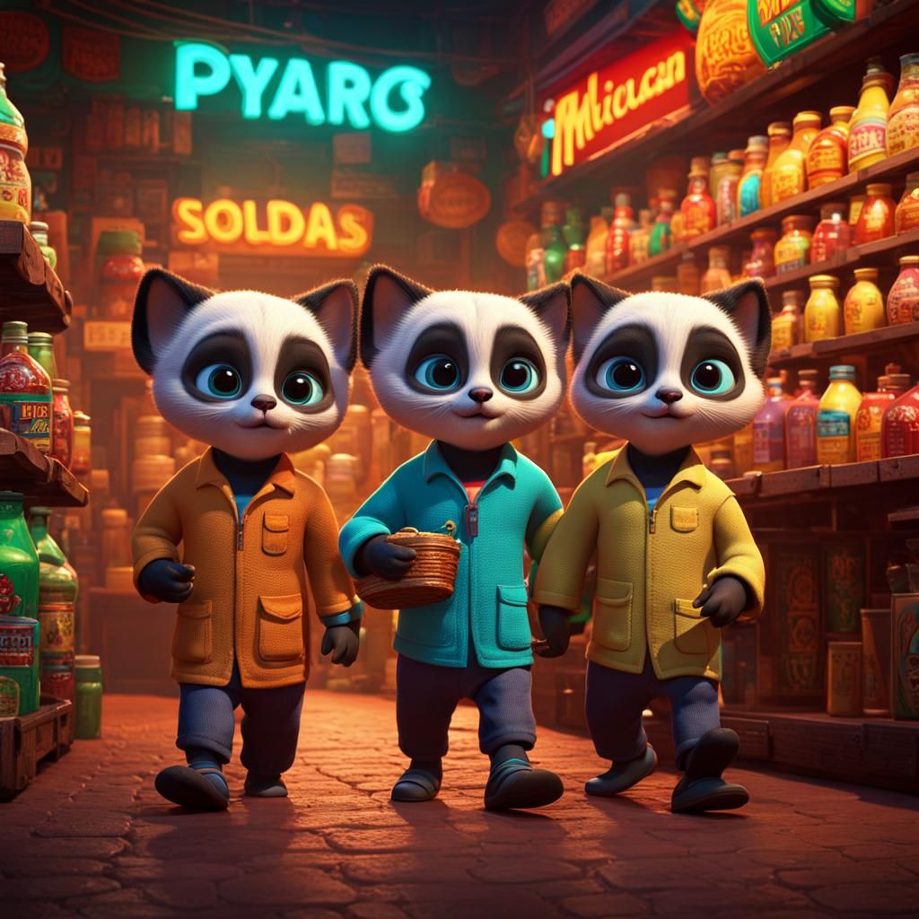 Siamese Triplets Enter Bodega: 3D Digital Art