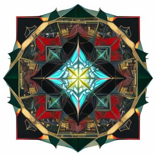 Geometric Fairy Town: Fractal and Angular Design