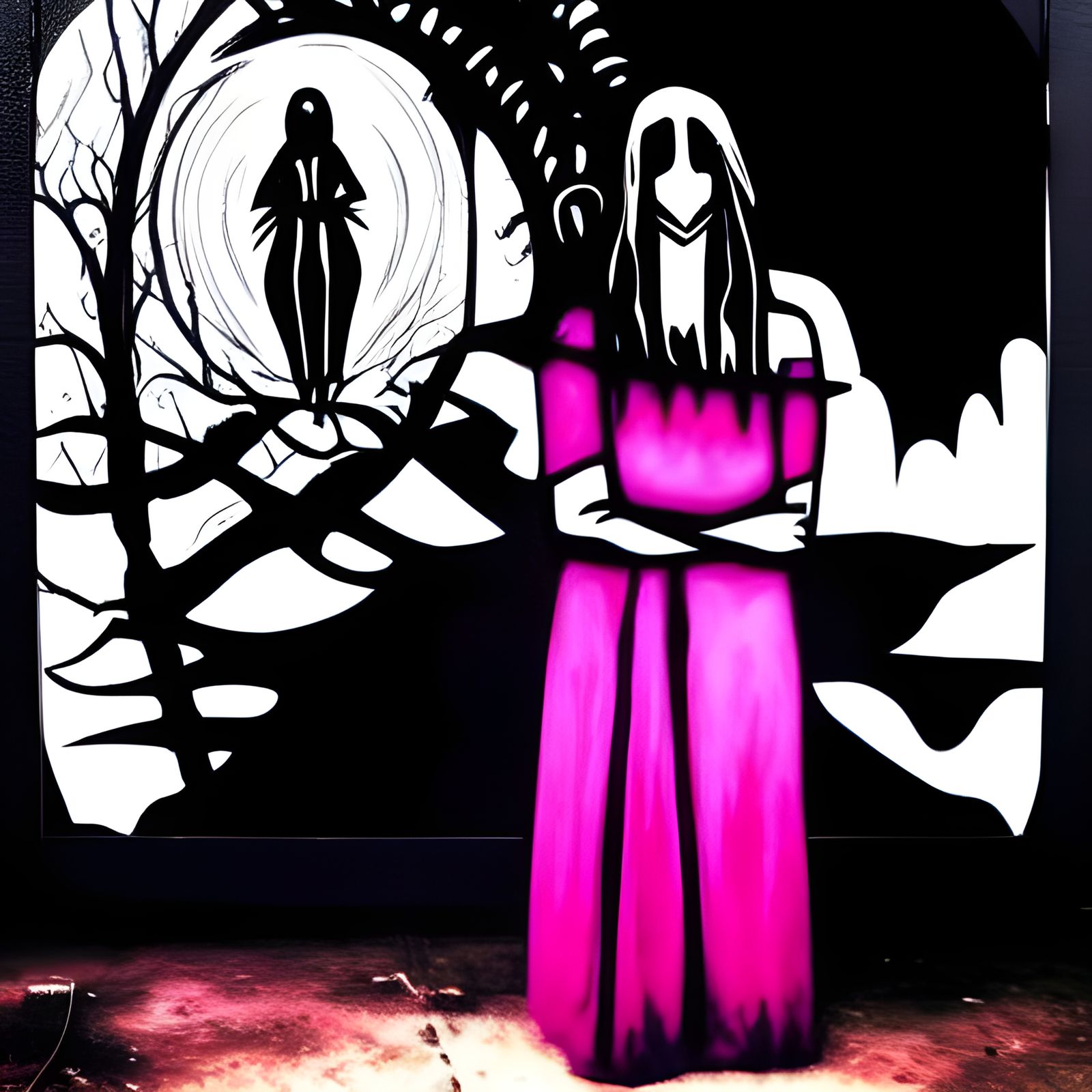 Gothic Folk Art: A Cyberpunk Dystopian Vision