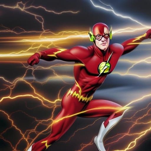 The Flash Running Through the Speed Force