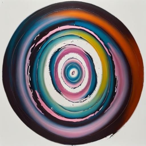 You feel drawn towards one particular painting – a swirling ...