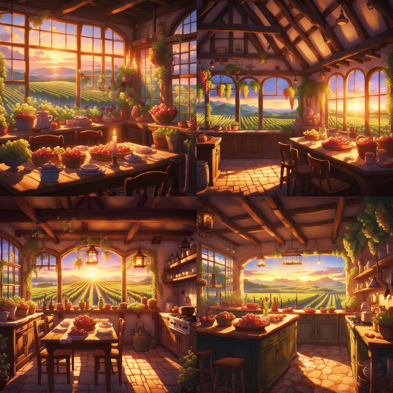 Cozy French Kitchen: Studio Ghibli Anime Key Visual