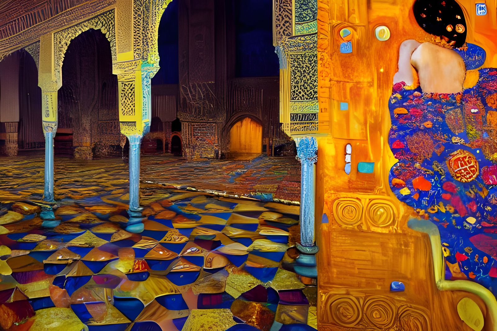 Alhambra Midday in Hypermodern Renaissance Style