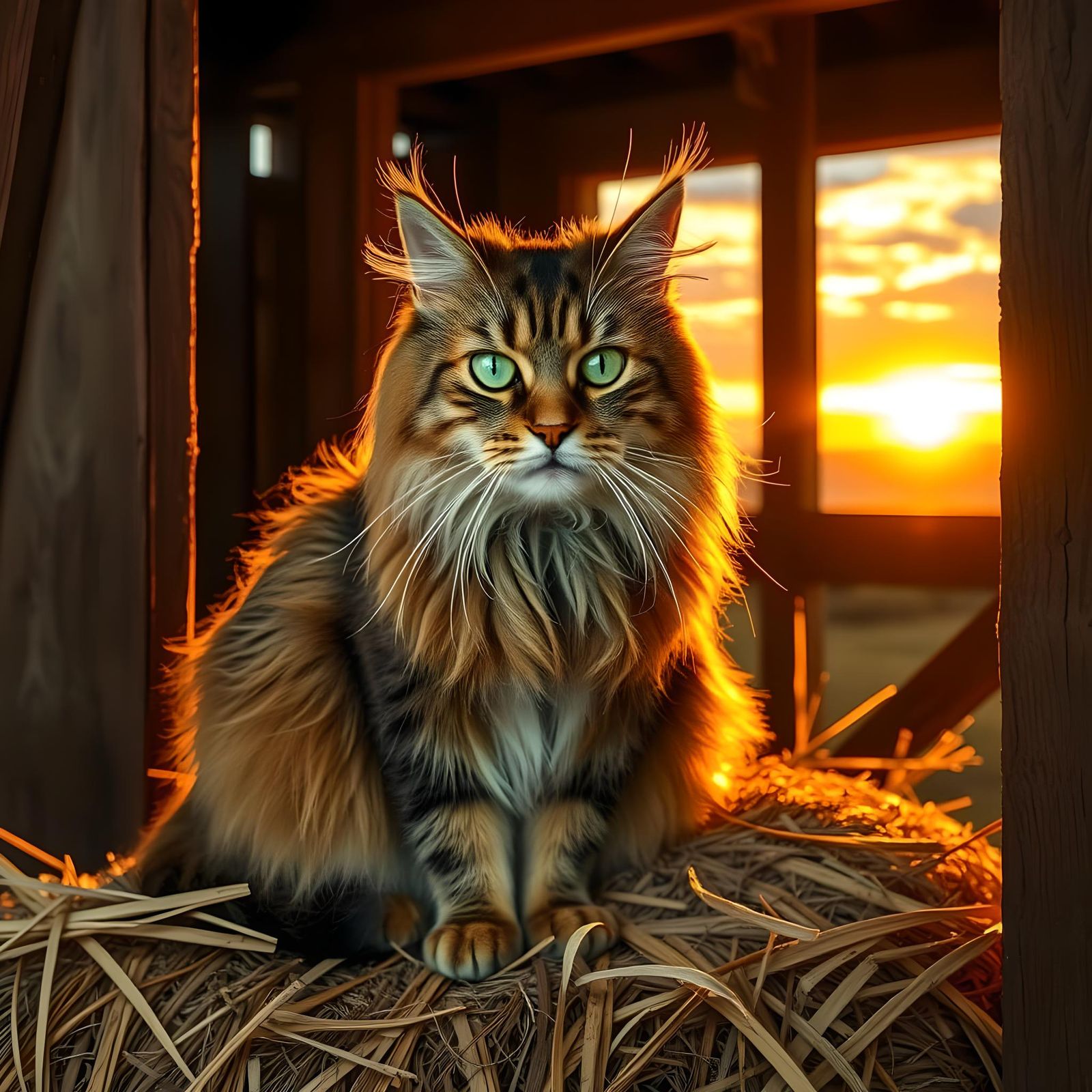 Beautiful barn cat