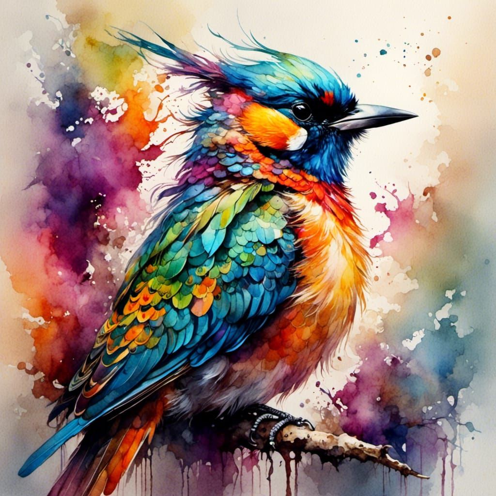 Watercolor Bird