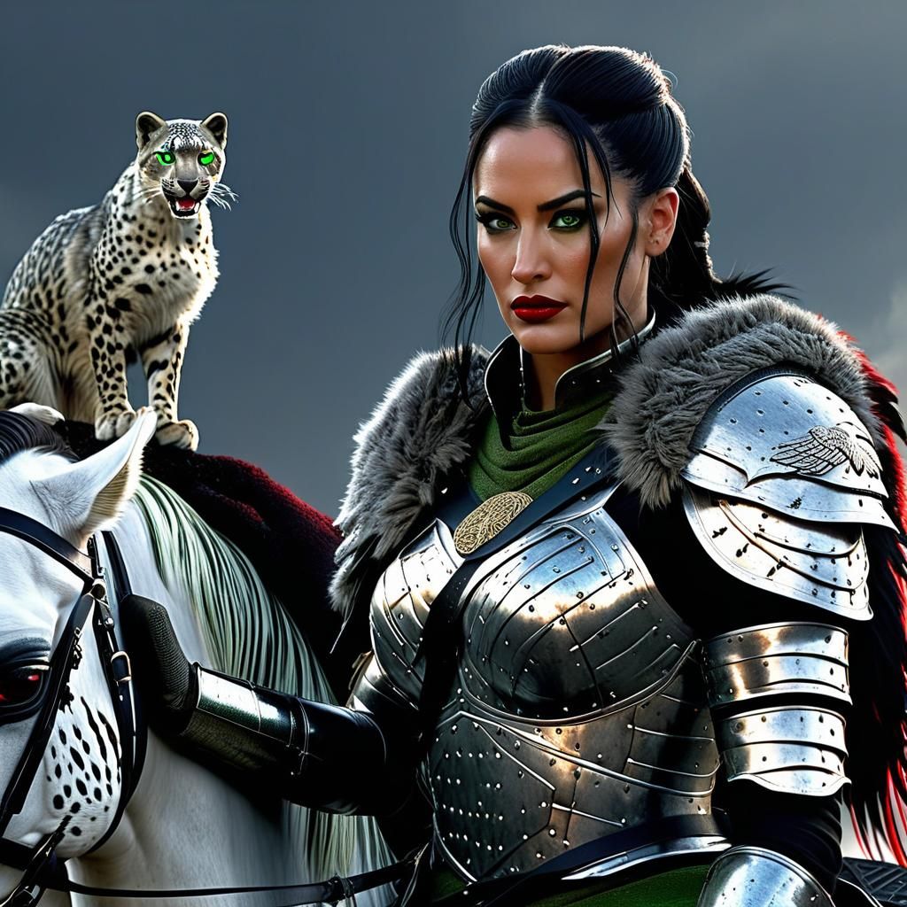 Roman Soldier on Horseback, Dark Fantasy Art