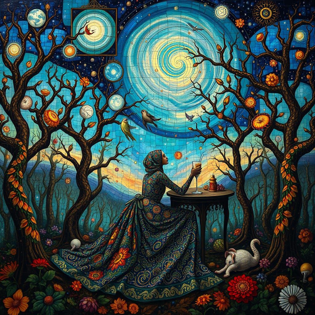 Psychedelic Utopia: Sacred Geometry and Space Creatures