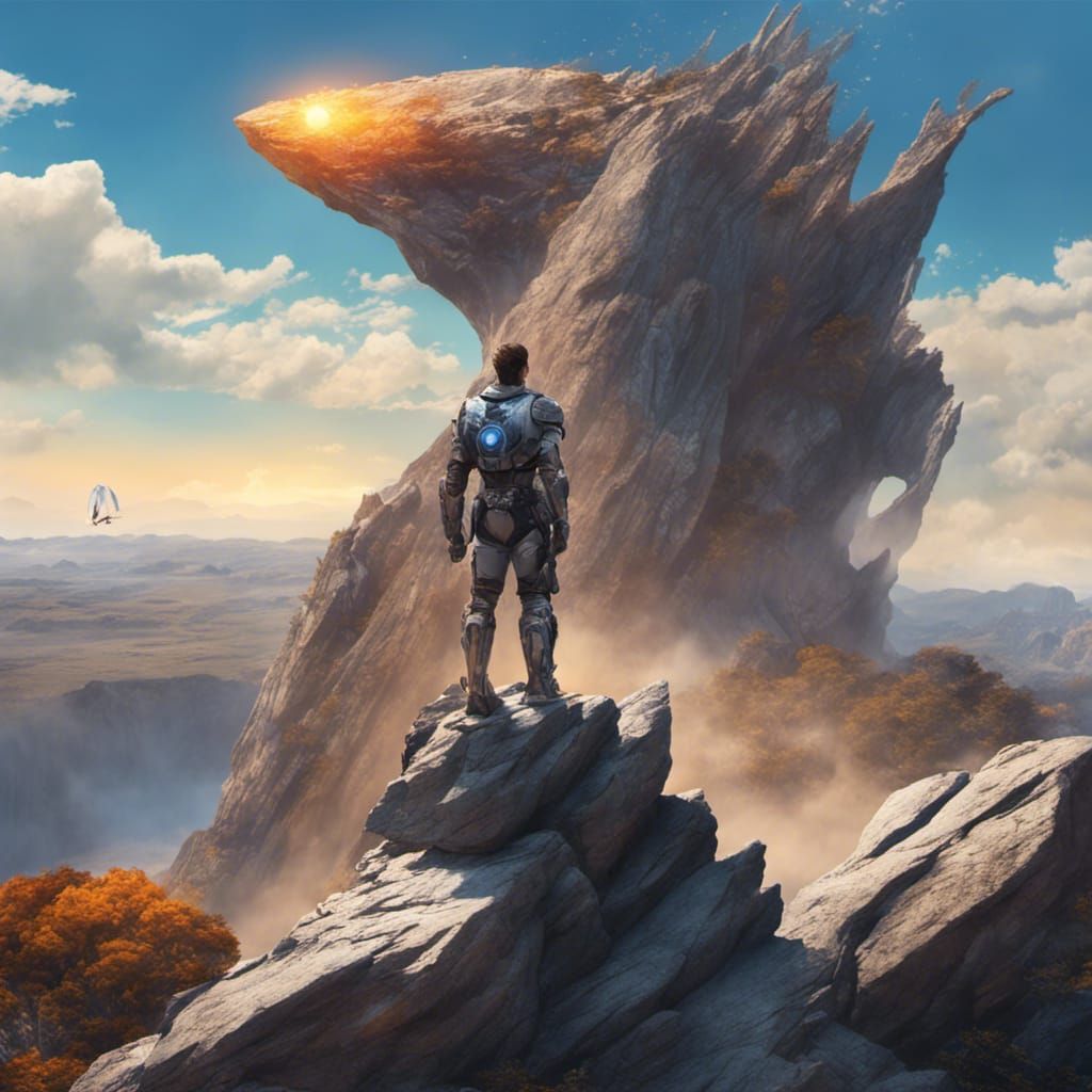 Cal Kestis Views Rocky Landscape: Matte Painting