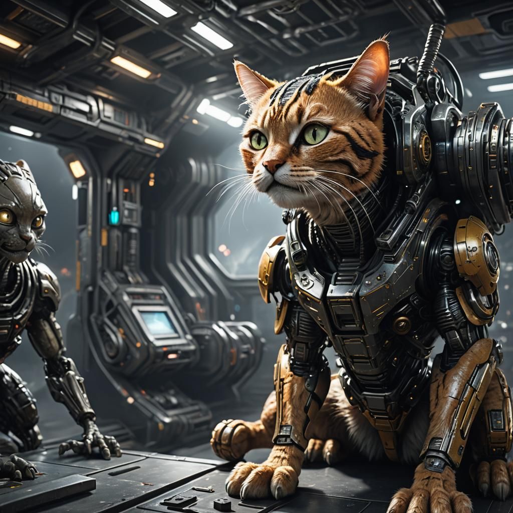 Happy Cat Watches Movie: Sci-Fi Concept Art