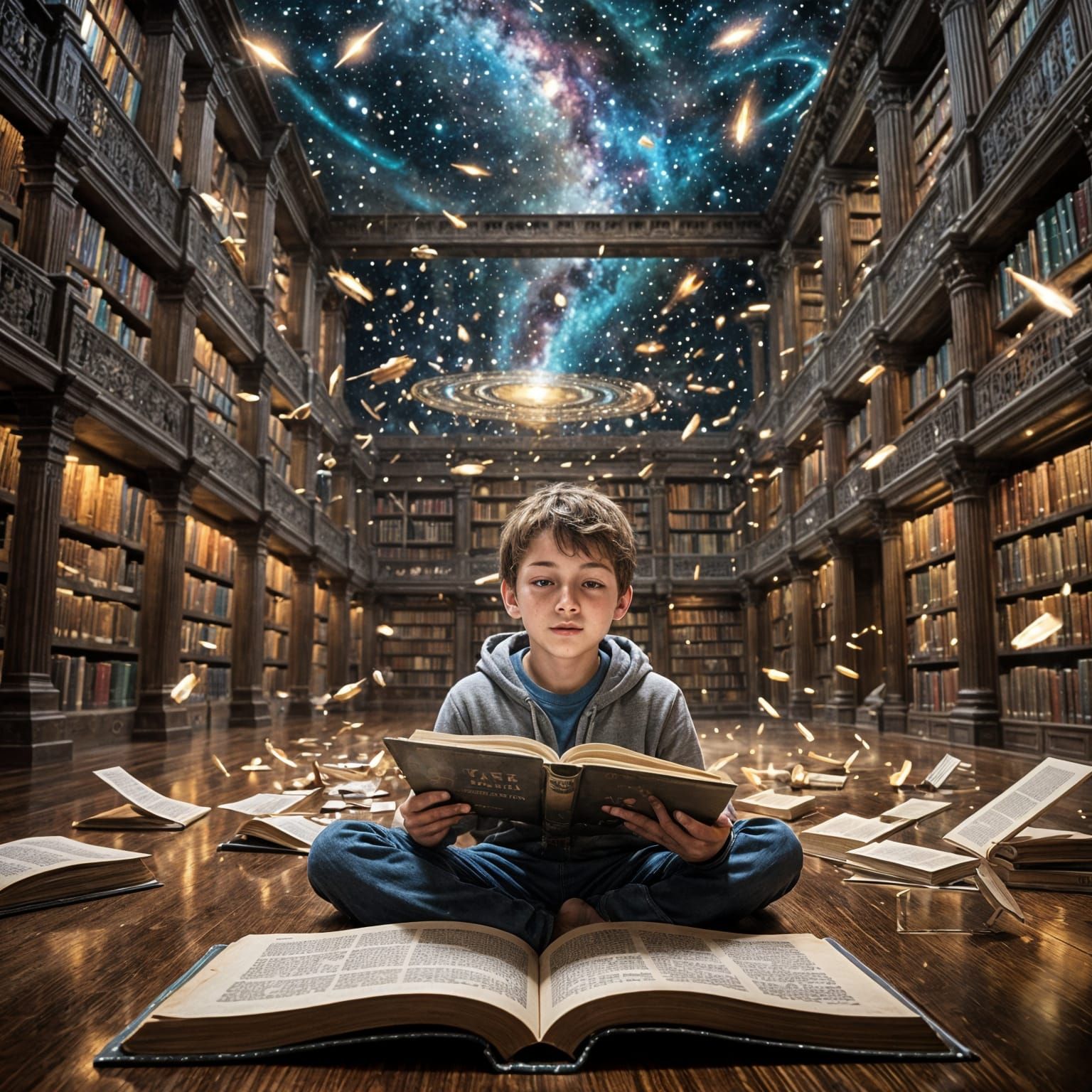 Boy's Magical Book Opens Portal to Space