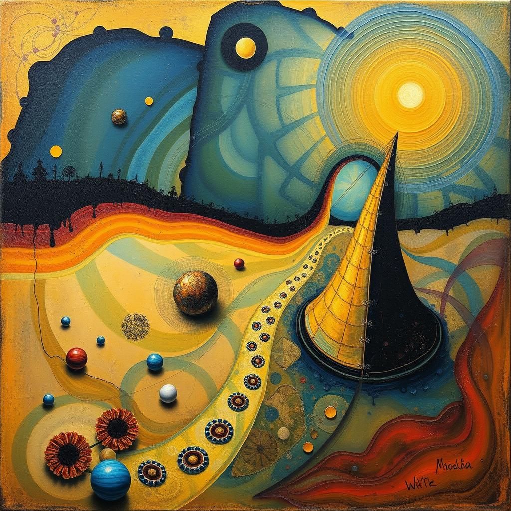 Surrealist Dreamscape Inspired by Salvador Dali