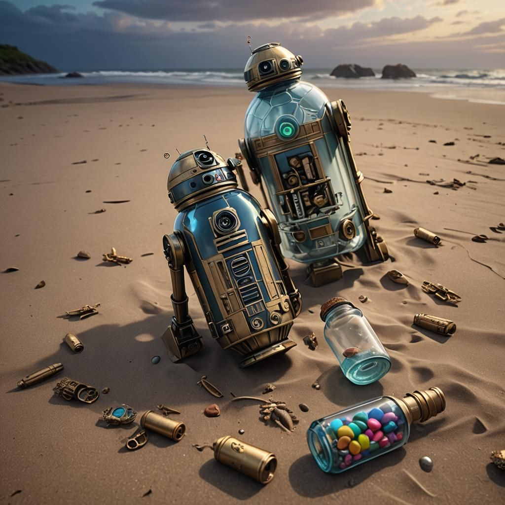 Droids Find Message in Bottle at Dawn