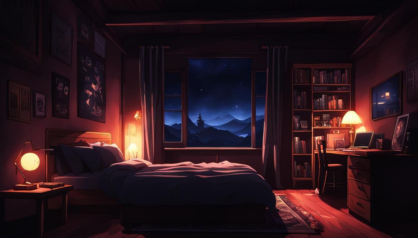 Cozy Anime Bedroom Interior
