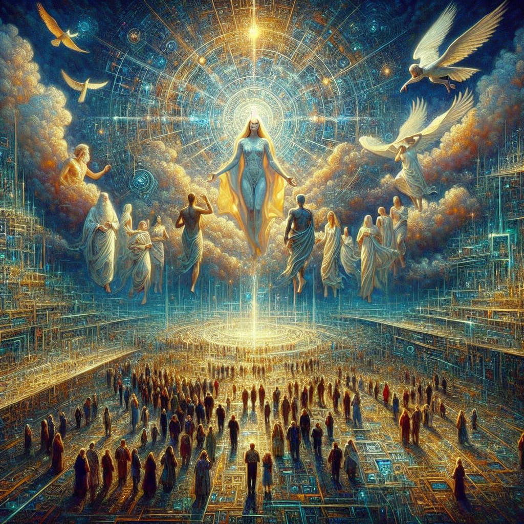 Celestial Encounter: Humans Receive Advanced Technology in R...