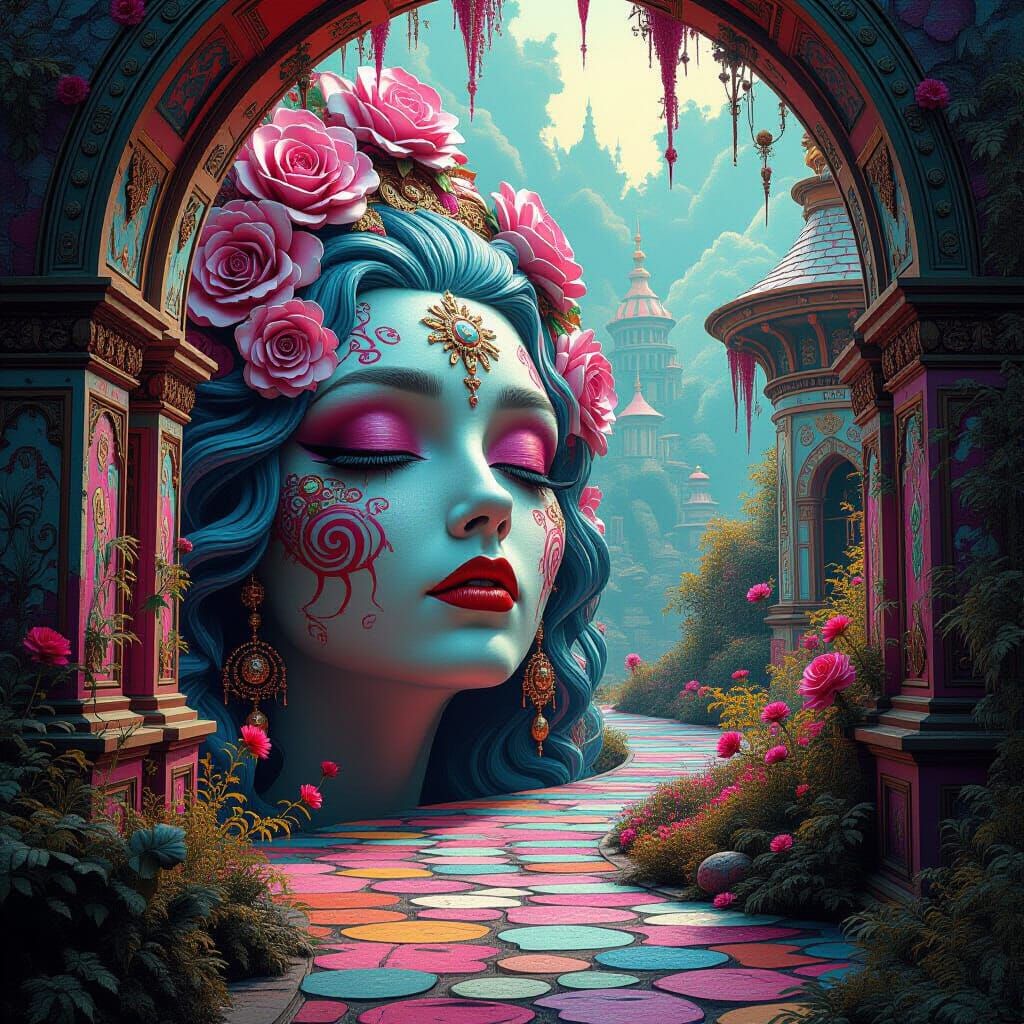 Psychedelic Sinner-Eater Ballad Fantasy Art