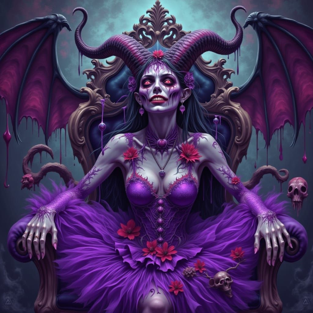 Demoness in Dark Fairy-Tale Fashion