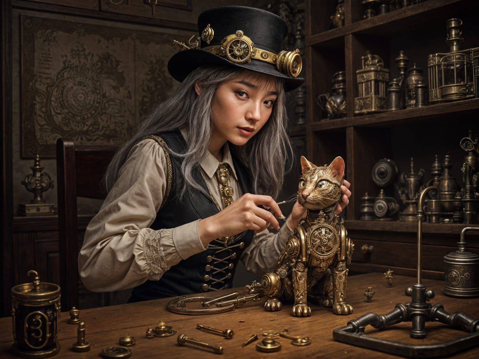 Making a android cat