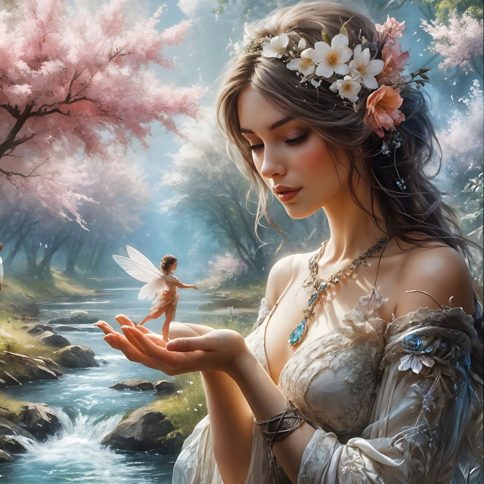 Enchanted Riverbank Encounter