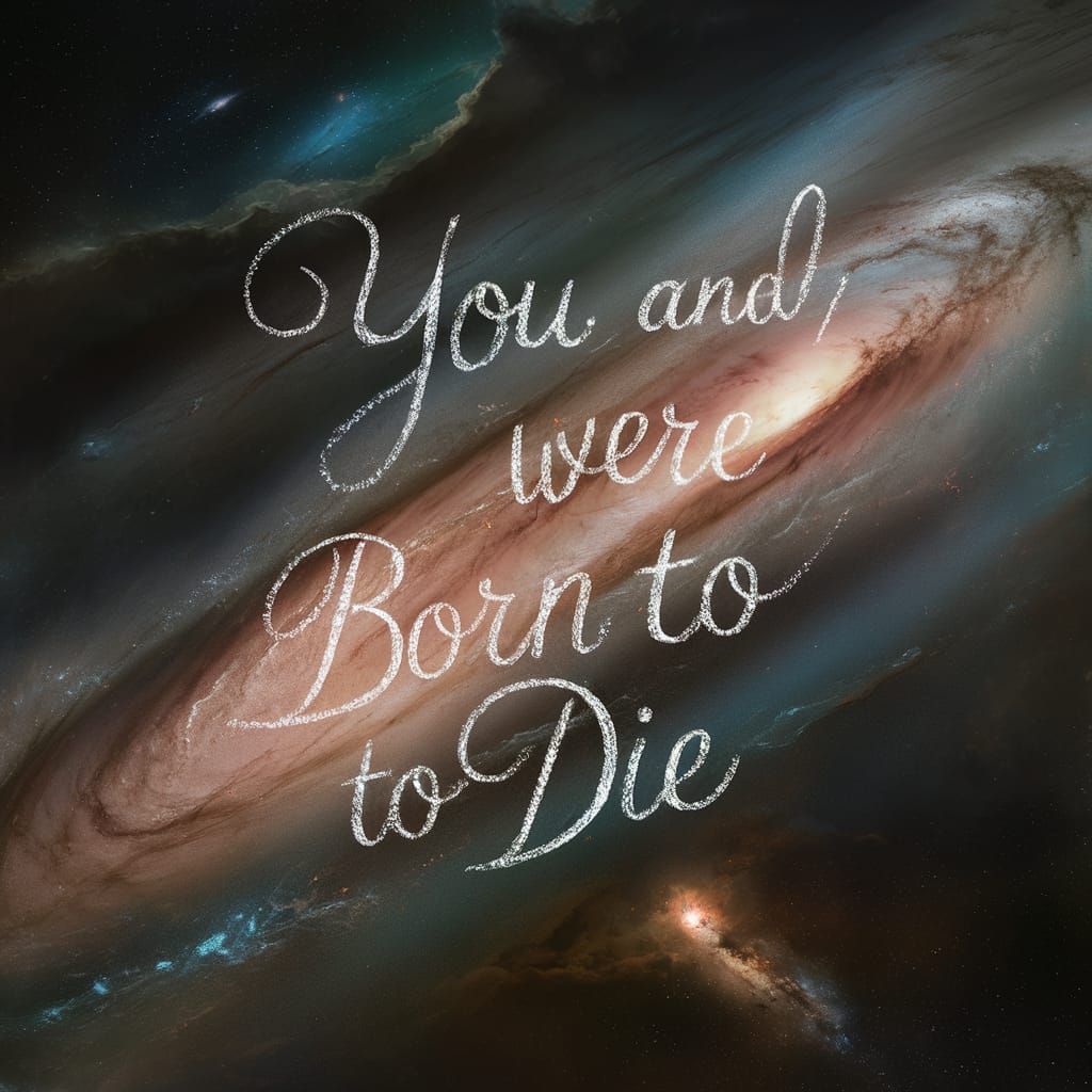 Cosmic Galaxy with Philosophical Message