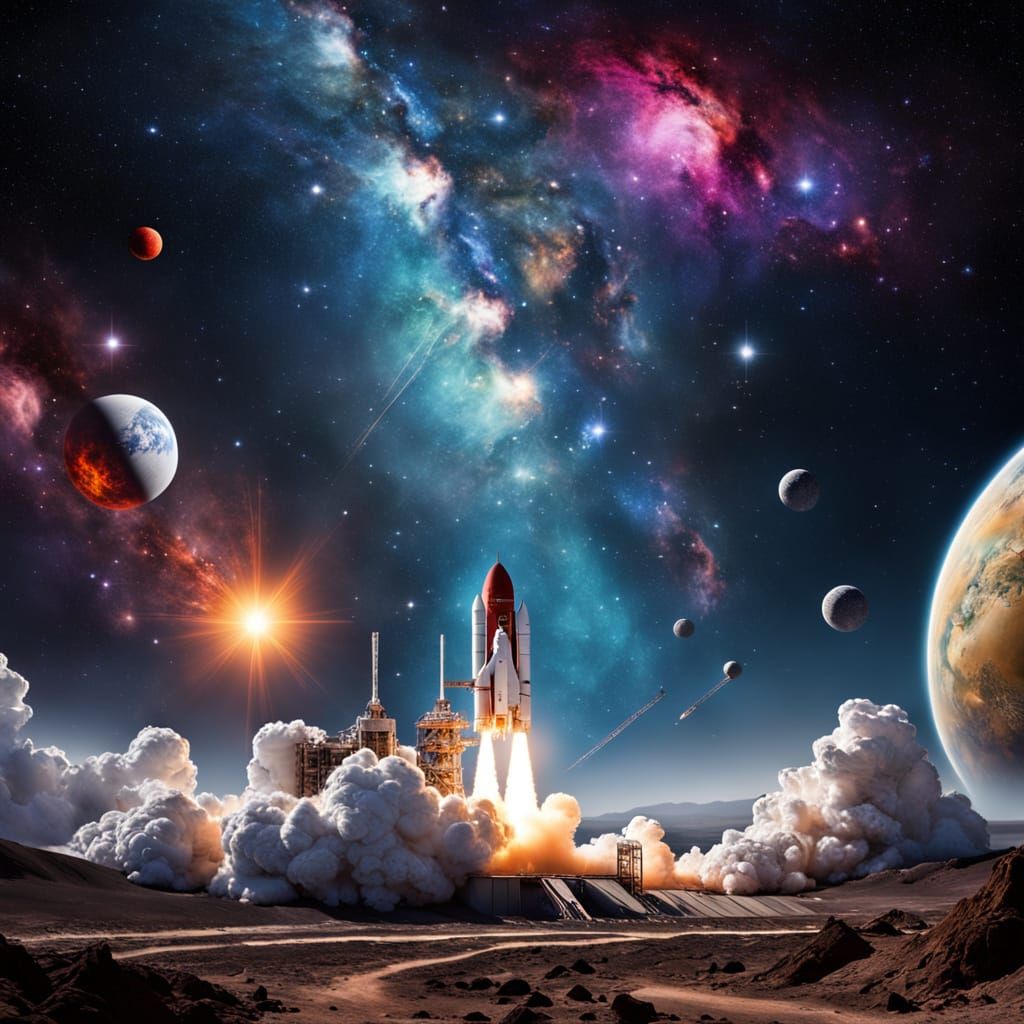 Cosmic Beauty in Bokeh Lighting